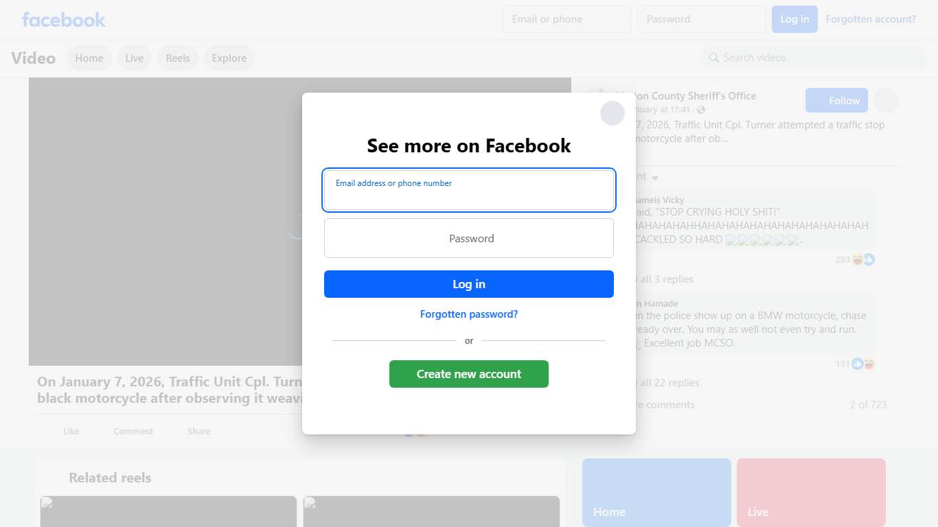 On January 7, 2026, Traffic Unit Cpl. Turner attempted a traffic stop on a black motorcycle after observing it weaving around construction cones in an active road construction zone. The driver, Terry Fischer, fled. Cpl. Turner caught up to Fischer and attempted to get him to pull over, but Fischer instead increased his speed. During the pursuit, Cpl. Turner observed Fischer repeatedly reaching into his jacket and saw what appeared to be a firearm. As the pursuit continued, Fischer began throwing